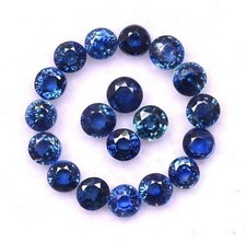 Pezzi zaffiro blu ceylon - 15,