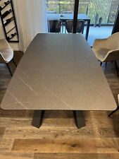 Tavolo Da Pranzo Effetto Marmo Con Venature 2 Metri X 1 Metro