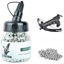 1000 pallini in acciaio per Pistola balestra 50-80 libbre e fionda