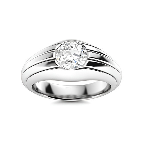 Anello oro bianco kt - bianco, 14