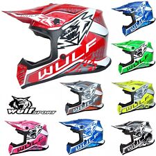 Casco Motocross Wulfsport Cub Off Road Pro Bambini Quad Bike ATV MX ECE 22.05