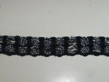 PASSAMANERIA LANA STILE CHANEL BLU BIANCO ALT 2 CM X 1 MT NUOVO FONDO MAGAZZINO