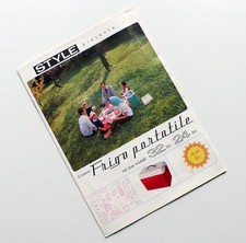 STYLE FRIGO PORTATILE 32/24 LITRI ANNI '60 DEPLIANT PIEGHEVOLE BROCHURE L4116S58