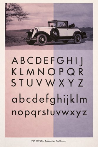 Poster futura typeface - poster,