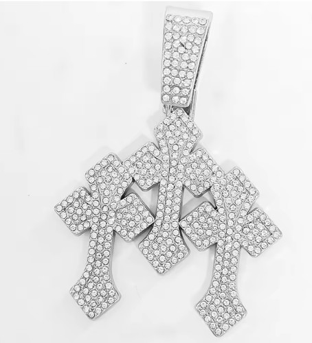 Nuovo ciondolo iced out croci - nuovo,