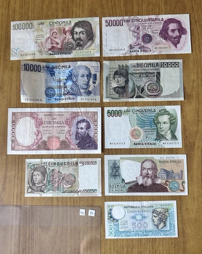 Lotto banconote lire - banconote,