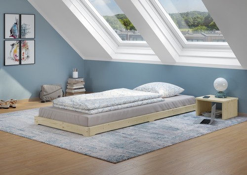 Letto singolo basso legno non - letto,