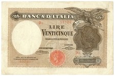 25 Lire 22/01/1919 R3  AQUILA LATINA