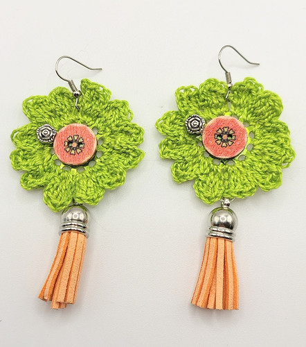 Orecchini fiore margherita - fiore, +