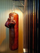 Borsa da boxe in pelle bovina