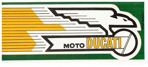 Adesivo moto ducati vintage - adesivo,