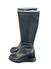 Braccialini stivali alti neri con tacco