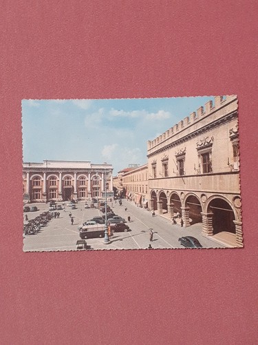 Cartolina pesaro piazza del - pesaro,