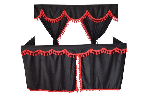 Camion tende set nero - camion, nero/rosso