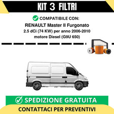 Kit 3 Filtri Tagliando per