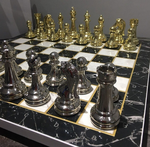 Scacchiera legno fatta a - in,