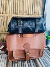 Borsa vintage in pelle da uomo