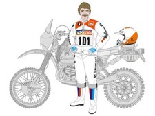 Decal pilote bmw r80 - decal,