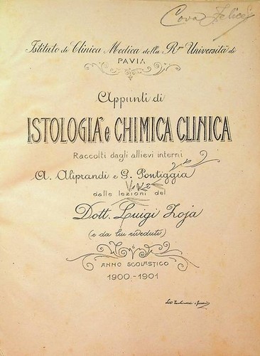 Appunti istologia chimica - appunti,