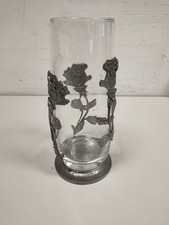 Porta Fiori in Cristallo e Argento 800