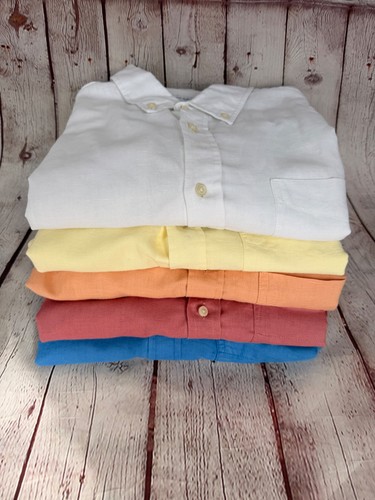 Camicie oxford uomo lino di - 5,