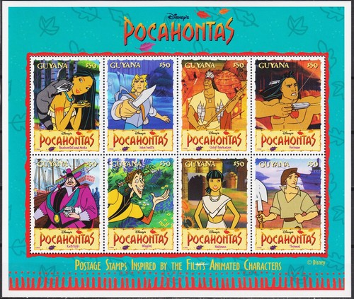 Guyana 1995 disney pocahontas - 1995,