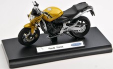 SPEDIZIONE LAMPO HONDA HORNET GIALLO YELLOW WELLY MOTO MODELLO 1:18 NUOVO & IMBALLO ORIGINALE