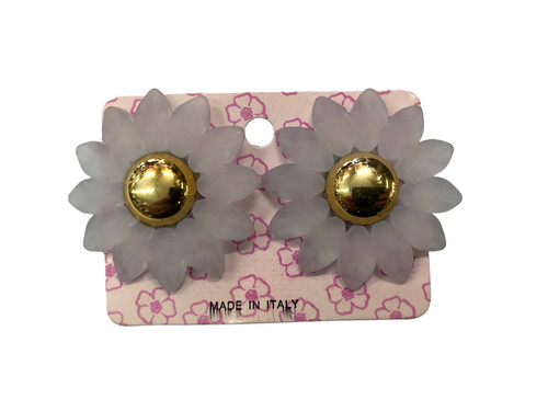 Orecchini clip fiore - orecchini,