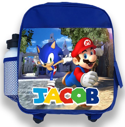 Zaino blu personalizzato - zaino,
