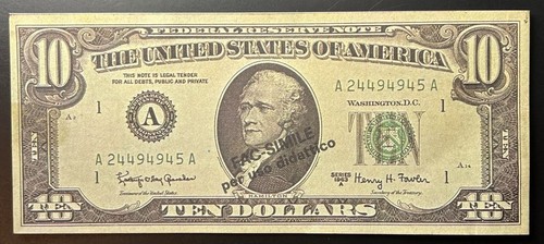 Banconota pubblicitaria - banconota, 10