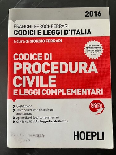 Codice procedura civile - , e