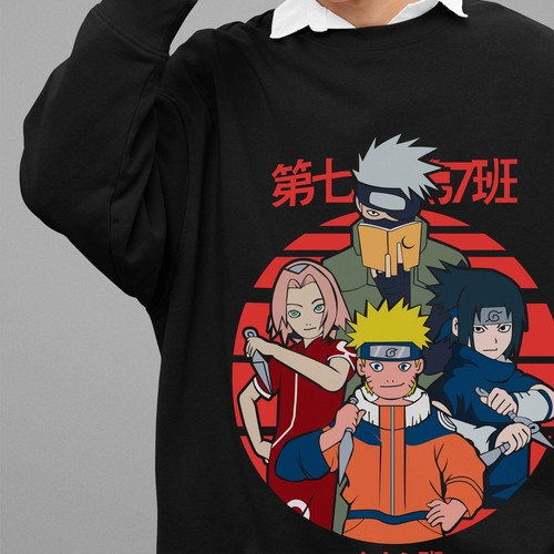 Felpa naruto anime sasuke - naruto,