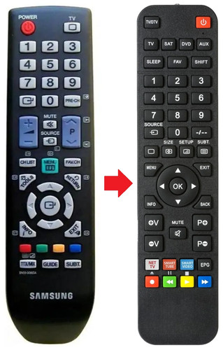 Telecomando adatto per samsung - adatto,