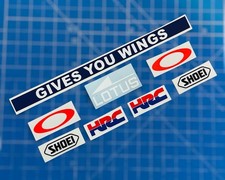 Marquez Set Adesivi Visiera Casco Moto GP Moto Sticker Decalcomania