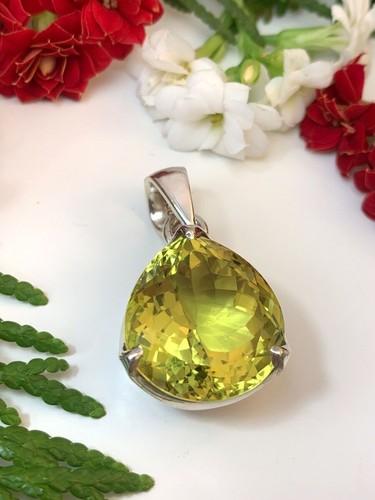 Ciondolo quarzo limone - ,