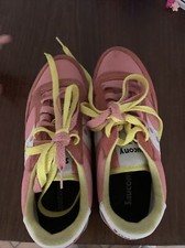 Saucony Jazz Originals Scarpe da Gimnastica per Donna - Rosa/Giallo, 38,5EU