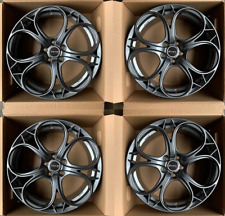 KIT DI 4 CERCHI IN LEGA DEDICA ALFA ROMEO 20 TONALE 159 BRERA STELVIO BLACK LINE