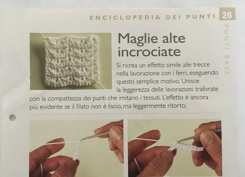 Scheda tecnica punti uncinetto - tecnica,
