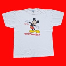 Walt Disney World Resort Mickey Mouse official merch 80s Vintage T Shirt Size XL