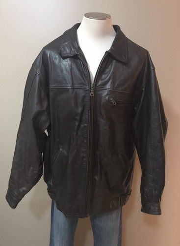 Giacca pelle marrone - , uomo