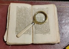 Antica lente ingrandimento - Manico In Osso Con Argento Inglese 925