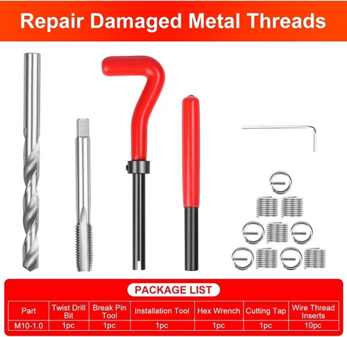 M10 thread repair - thread, tool