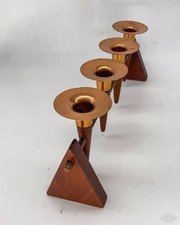 Portacandele danese in teak e