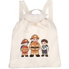 Zaino/zaino in tela 'Firemen'