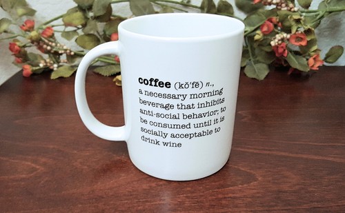 New coffee mug dictionary - new, word