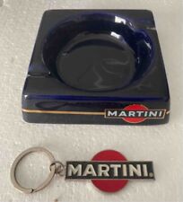 Martini - Posacenere in ceramica e Portachiavi in metallo