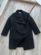Cappotto Helmut Lang Lana Alpaca Tranch Pea Uomo Taglia Small Marca Giapponese Nero