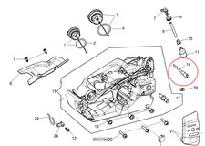 MOTOSEGA OLEO-MAC GST 250/C EFCO MTT 2500 Sfiato serbatoio miscela