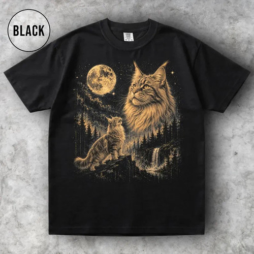 Shirt comfort gatto maine - t-shirt,