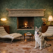 Architrave di Camino Antica